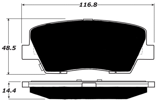 Porterfield Brake Pads for 2012 HYUNDAI GENESIS COUPE Premium