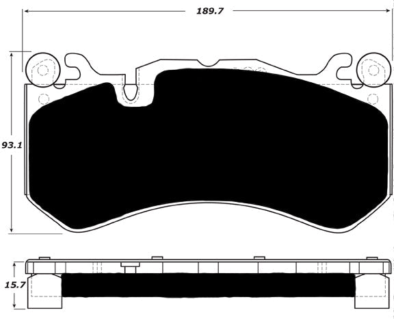 Porterfield Brake Pads for 2014 MERCEDES-BENZ C63 AMG