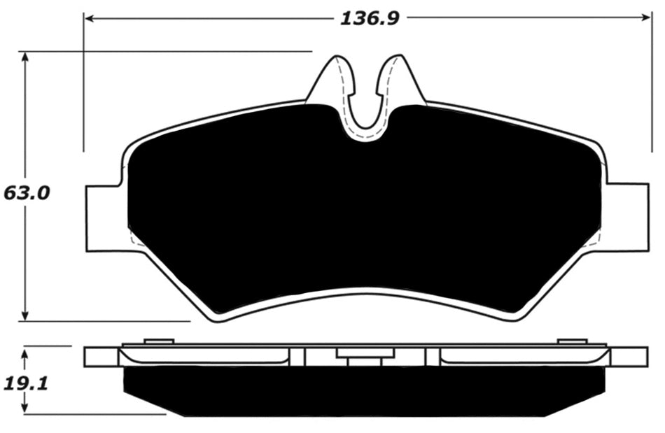Porterfield Brake Pads for 2015 FREIGHTLINER SPRINTER 3500