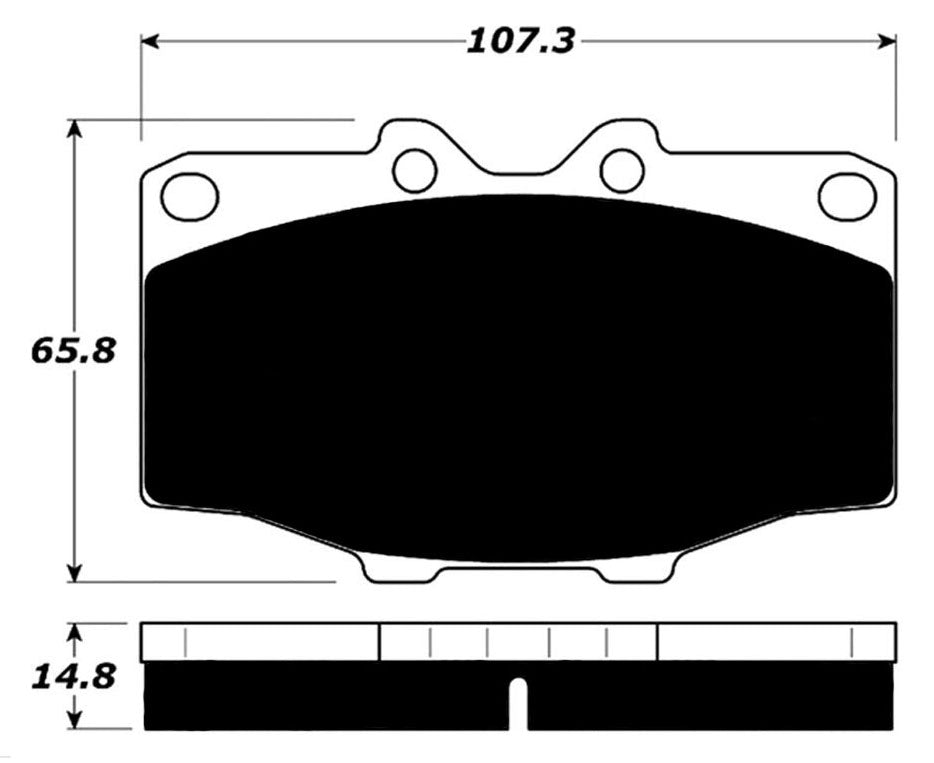 Porterfield Brake Pads for 1985 TOYOTA 4RUNNER
