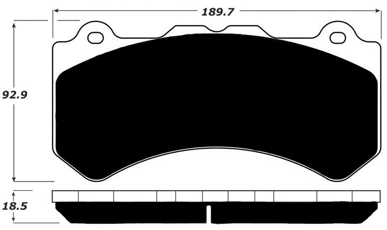 Porterfield Brake Pads for 2017 NISSAN GTR
