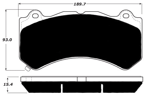 Porterfield Brake Pads for 2018 CADILLAC ATS-V