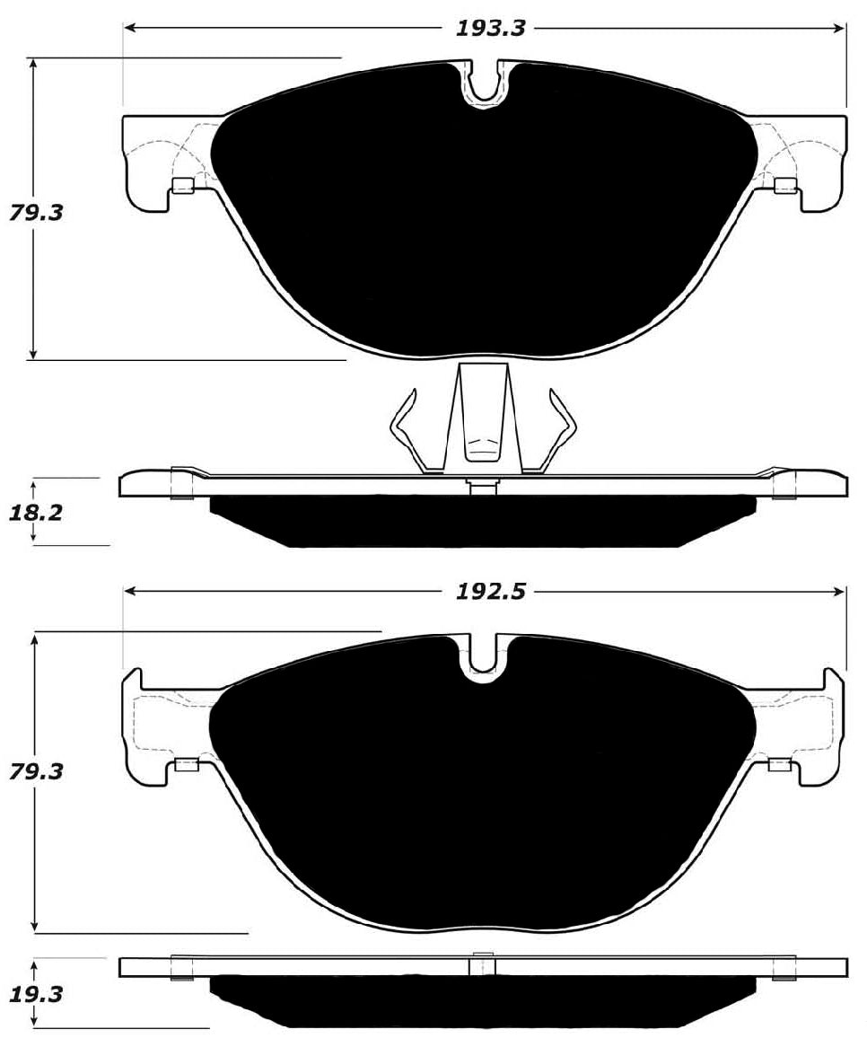 Porterfield Brake Pads for 2013 BMW 550i GT