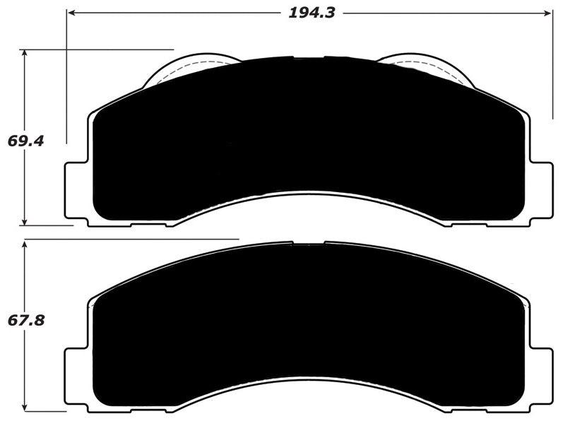 Porterfield Brake Pads for 2015 FORD F150 4WD