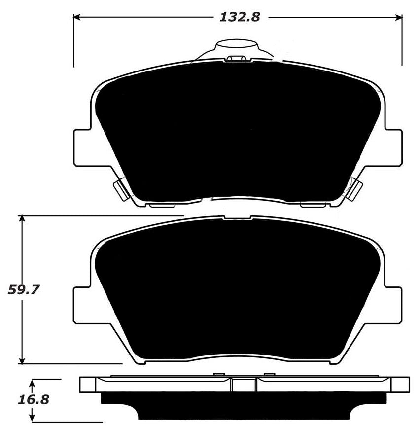 Porterfield Brake Pads for 2010 HYUNDAI SANTA FE