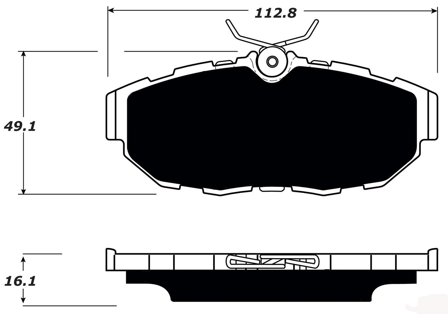 Porterfield Brake Pads for 2012 FORD MUSTANG V6