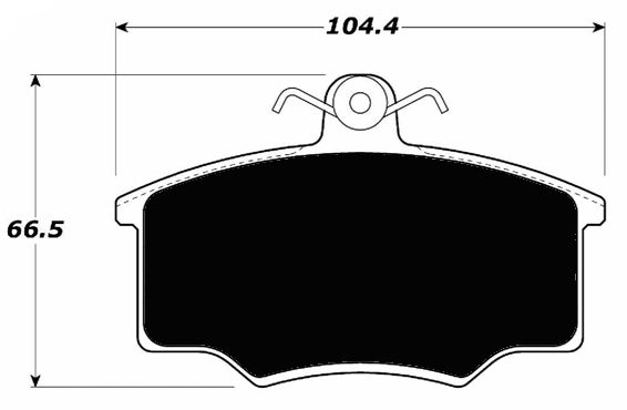 Porterfield Brake Pads for 1981 AUDI 4000