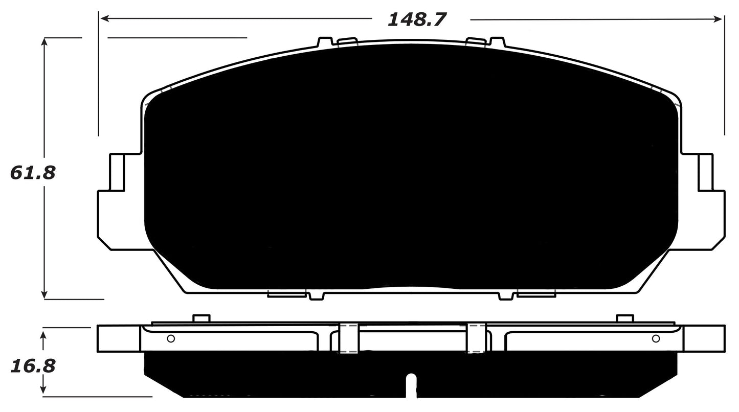 Porterfield Brake Pads for 2017 ACURA RLX