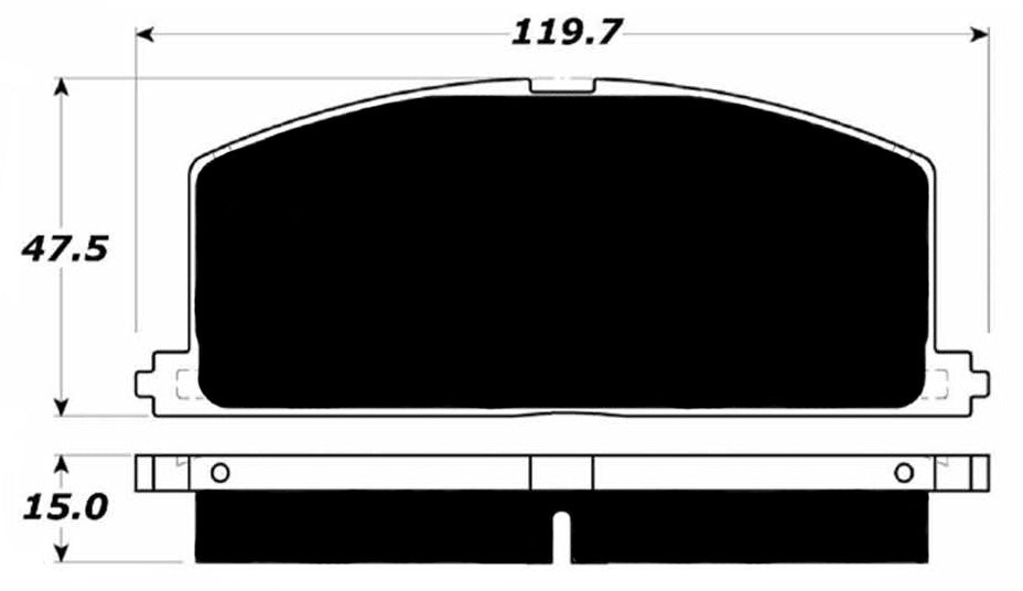 Porterfield Brake Pads for 1984 TOYOTA COROLLA Sedan