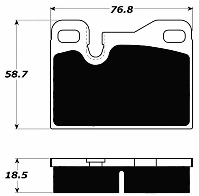 Porterfield Brake Pads for 1980 PORSCHE 924 Turbo
