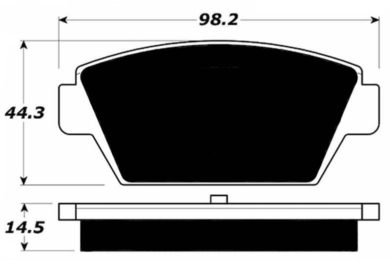 Porterfield Brake Pads for 1991 MITSUBISHI Eclipse