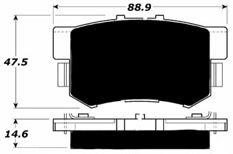 Porterfield Brake Pads for 1998 ACURA RL