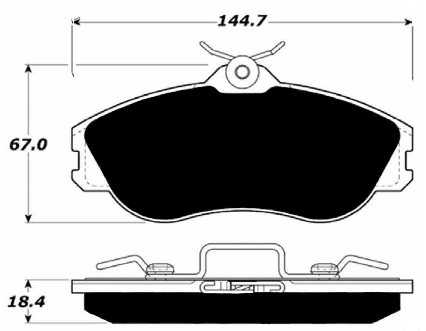 Porterfield Brake Pads for 1986 AUDI 5000 Quattro