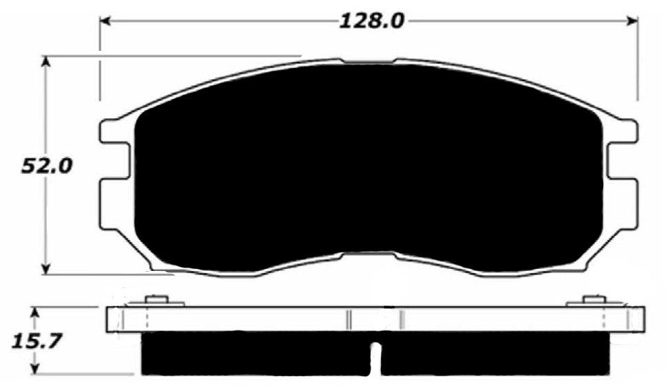 Porterfield Brake Pads for 1997 EAGLE TALON TSi TURBO 2WD
