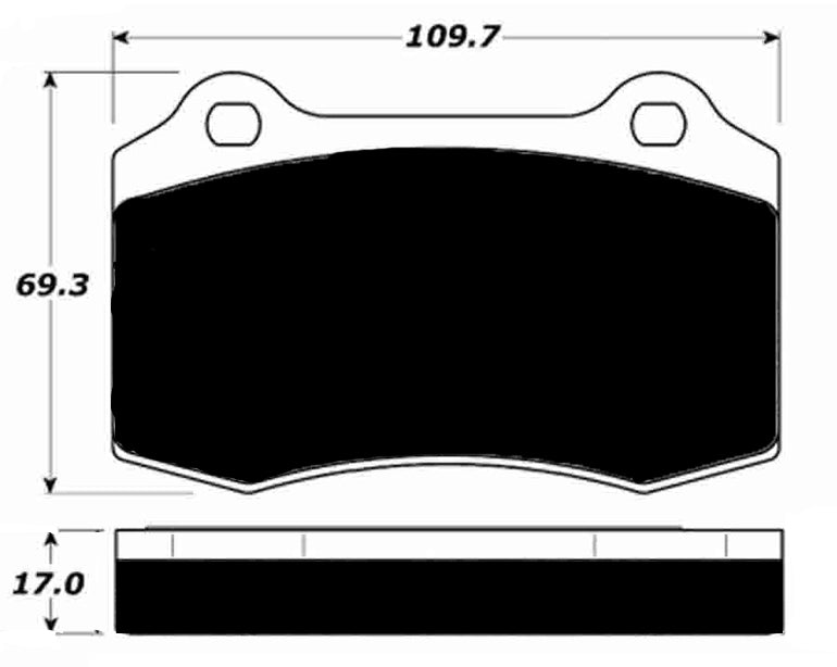 Porterfield Brake Pads for 2001 DODGE VIPER