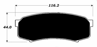 Porterfield Brake Pads for 1997 TOYOTA LANDCRUISER