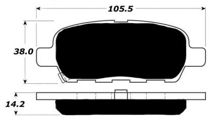 Porterfield Brake Pads for 2005 INFINITI FX35