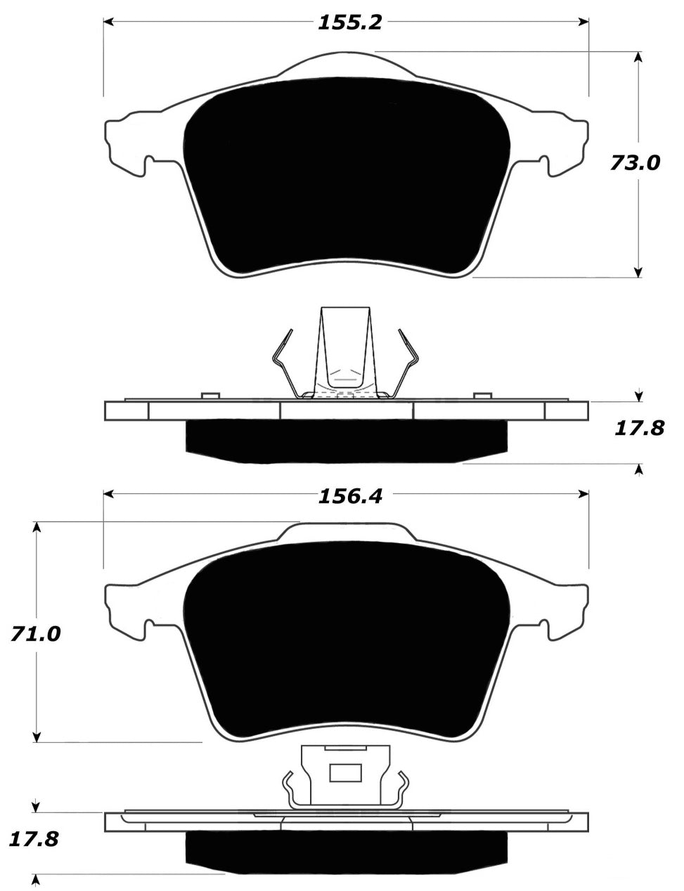 Porterfield Brake Pads for 2007 VOLVO C70 320mm Front Discs