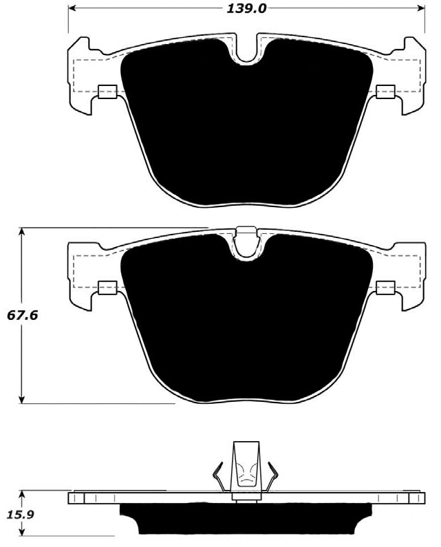 Porterfield Brake Pads for 2008 BMW X6 xDrive 50i