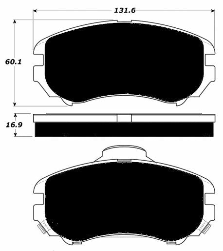 Porterfield Brake Pads for 2004 KIA OPTIMA