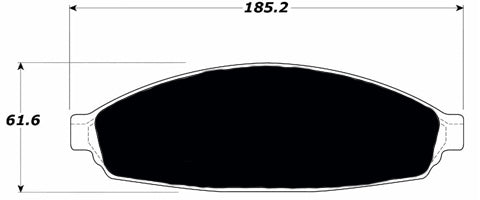 Porterfield Brake Pads for 2009 FORD CROWN VICTORIA