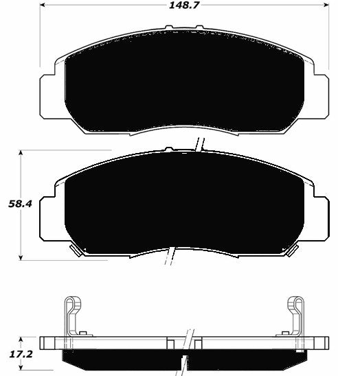 Porterfield Brake Pads for 2007 HONDA ACCORD Coupe V6 - EX A/T