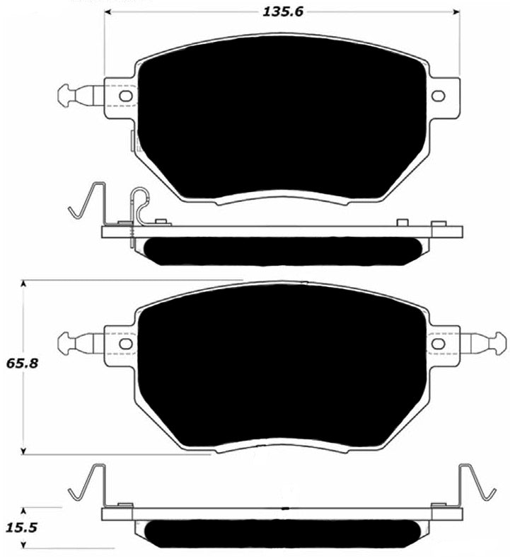 Porterfield Brake Pads for 2006 NISSAN MAXIMA