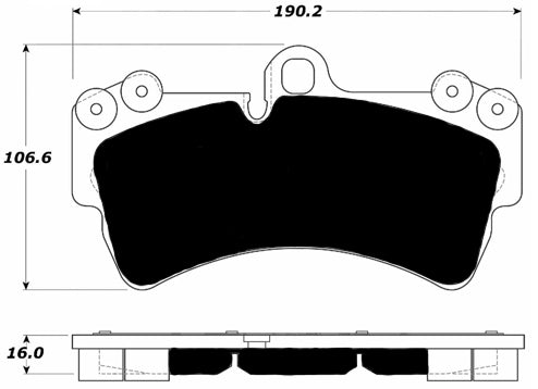 Porterfield Brake Pads for 2006 PORSCHE CAYENNE w/350mm Front Rotor