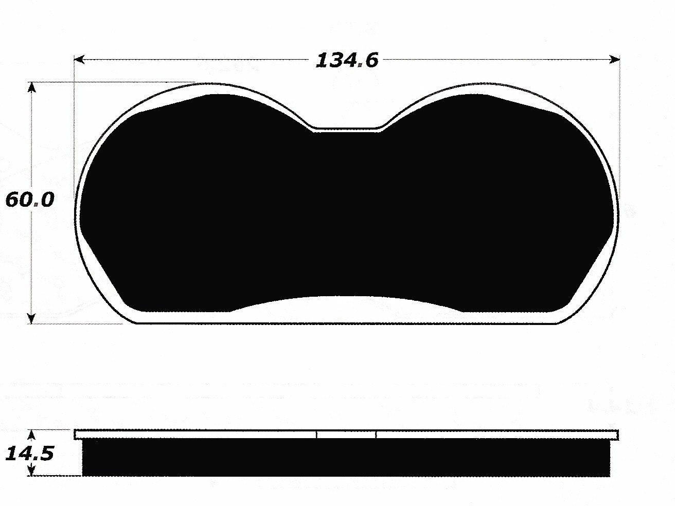 Porterfield Brake Pads for 1970 AMC AMX