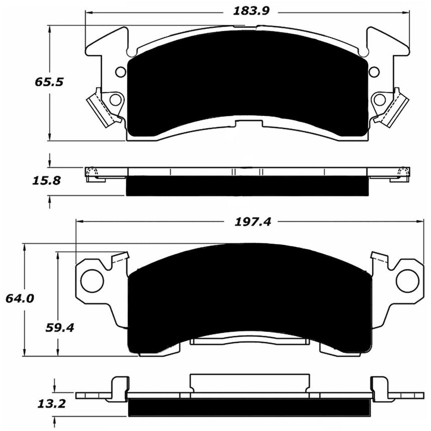 Porterfield Brake Pads for 1974 CHEVROLET CAMARO
