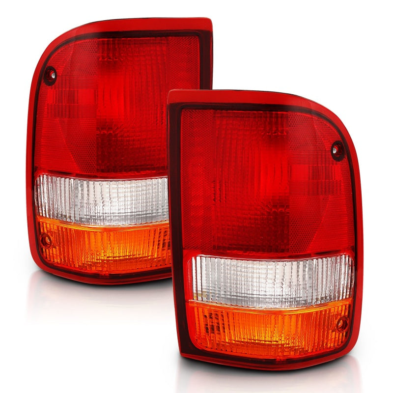 ANZO 1993-1997 Ford Ranger Tail Light Red/Cear (OE) 311310