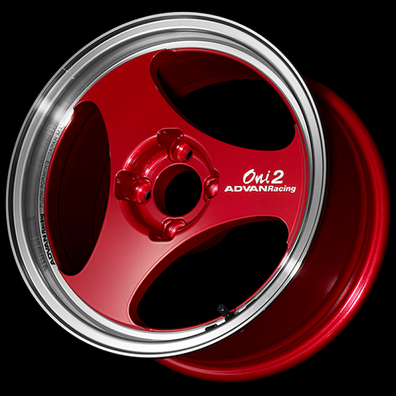 Advan ONI2 15x6.0 / +45 Offset / 4x100 / 63mm Bore / Machining and Racing Candy Red YAY5C45ADS