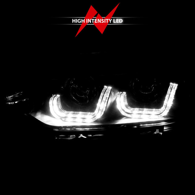 Anzo 2012-2015 BMW 3 Series Projector Headlights w/ U-Bar Black