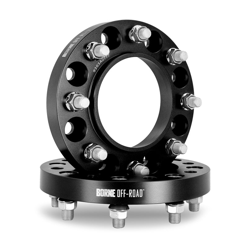 Borne Off-Road Wheel Spacers - 8X170 - 125 - 38.1mm - M14 - Black BNWS-002-381BK