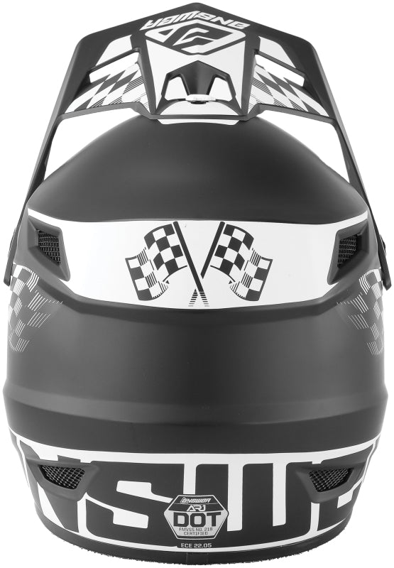 Answer AR1 Sweep Helmet Black/White Youth - Small 442924