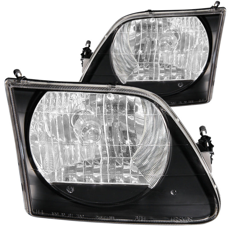 Anzo 1997.5-2003 Ford F-150 Crystal Headlights Black G2