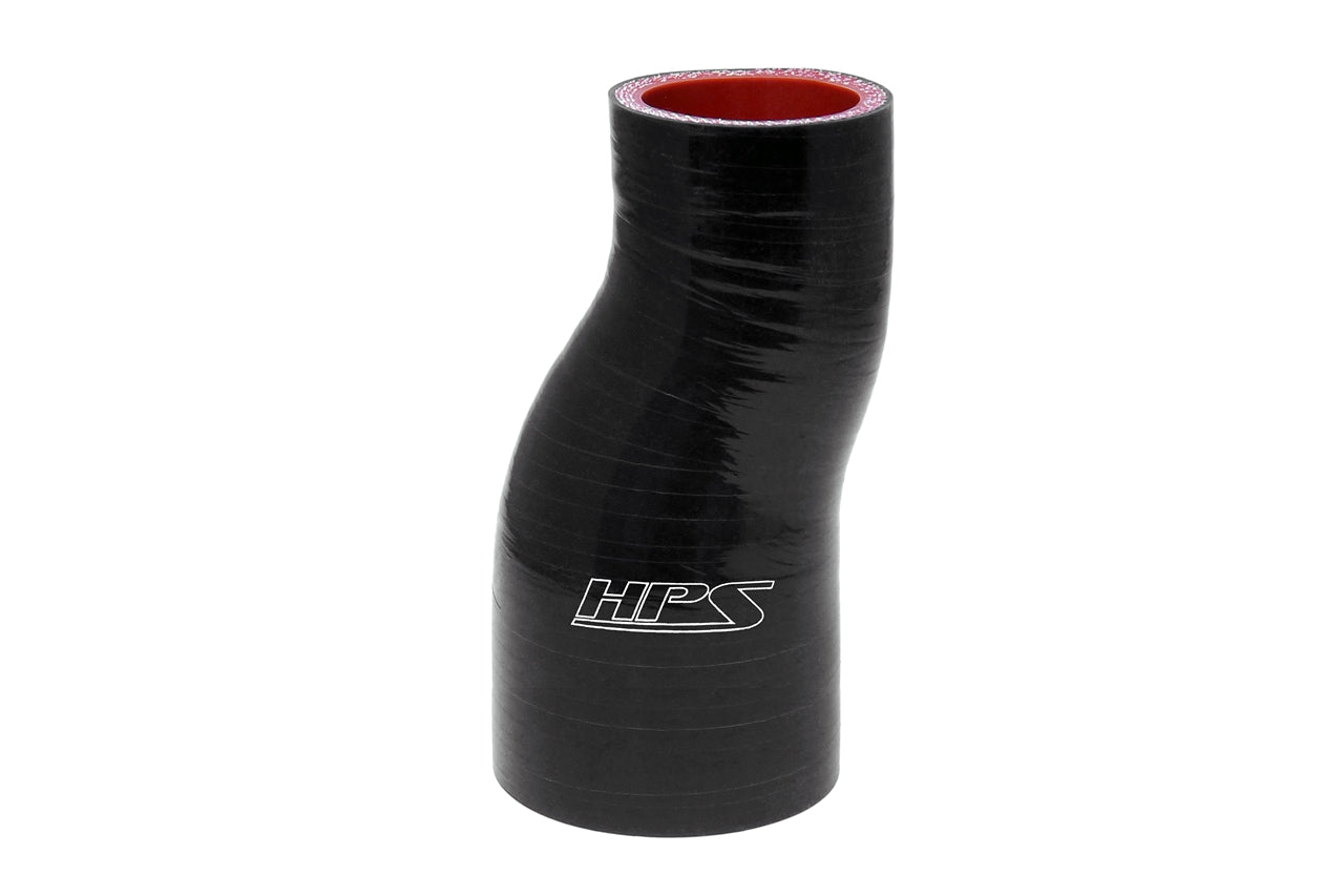 HPS 2-1/2" - 3" Silicone Offset Reducer Coupler Hose, High Temperature 4-ply Reinforced