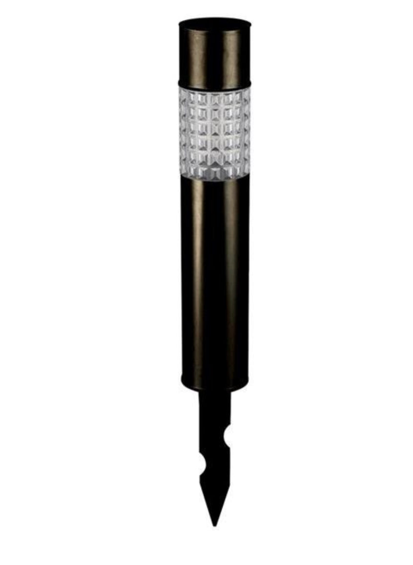 Hampton Modern Stainless Steel Solar Powered LED Bollard Pathway  Light -15 Pack