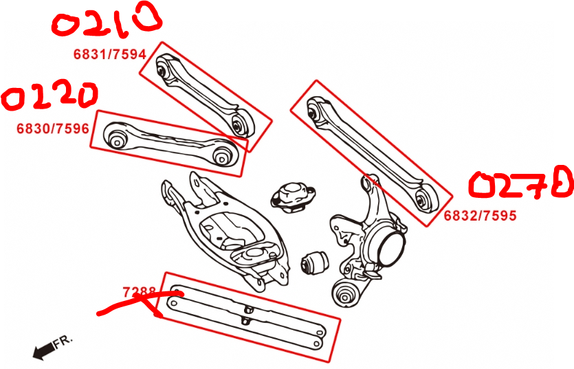 Megan Racing Rear Toe Control Arm Pillow Ball Set, 2PCS for BMW 3 Series E90 E92, 1 Series E82 E88