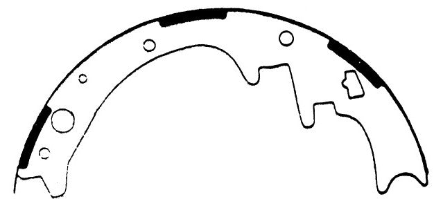 Porterfield Brake Shoes for 1994 DODGE DAKOTA 4WD 10'' Rear Shoe
